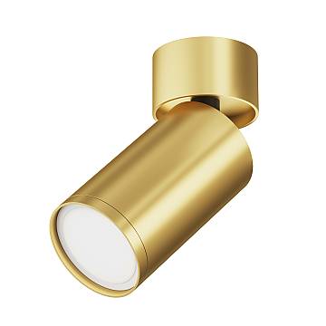 Maytoni Lampada da soffitto moderna FOCUS S 1 luce GU10 oro metallo