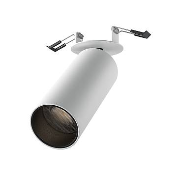 Maytoni Lampada da Incasso FOCUS LED 1 luce LED integrato bianco alluminio Maytoni Lampada da Incasso FOCUS LED 1 luce LED integrato bianco alluminio