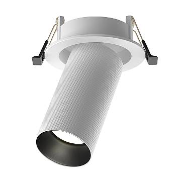 Maytoni Lampada da Incasso Artisan 1 luce GU10 bianco alluminio Maytoni Lampada da Incasso Artisan 1 luce GU10 bianco alluminio