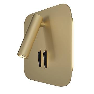 Maytoni applique moderna Ios 176 1 luce LED integrato oro alluminio
