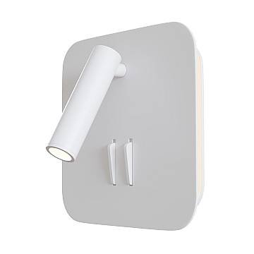 Maytoni Applique moderna Ios 176 1 luce LED integrato bianco alluminio