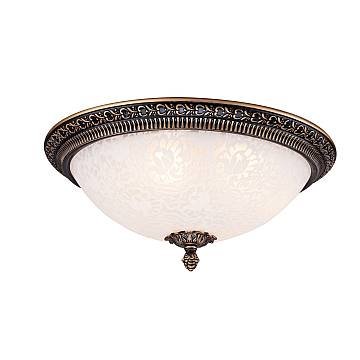 Maytoni Plafoniera contemporanea Pascal 3 luci E27 bronzo metallo vetro