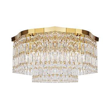 Maytoni Plafoniera Contemporanea Dune 6 luci E14 oro metallo cristalli