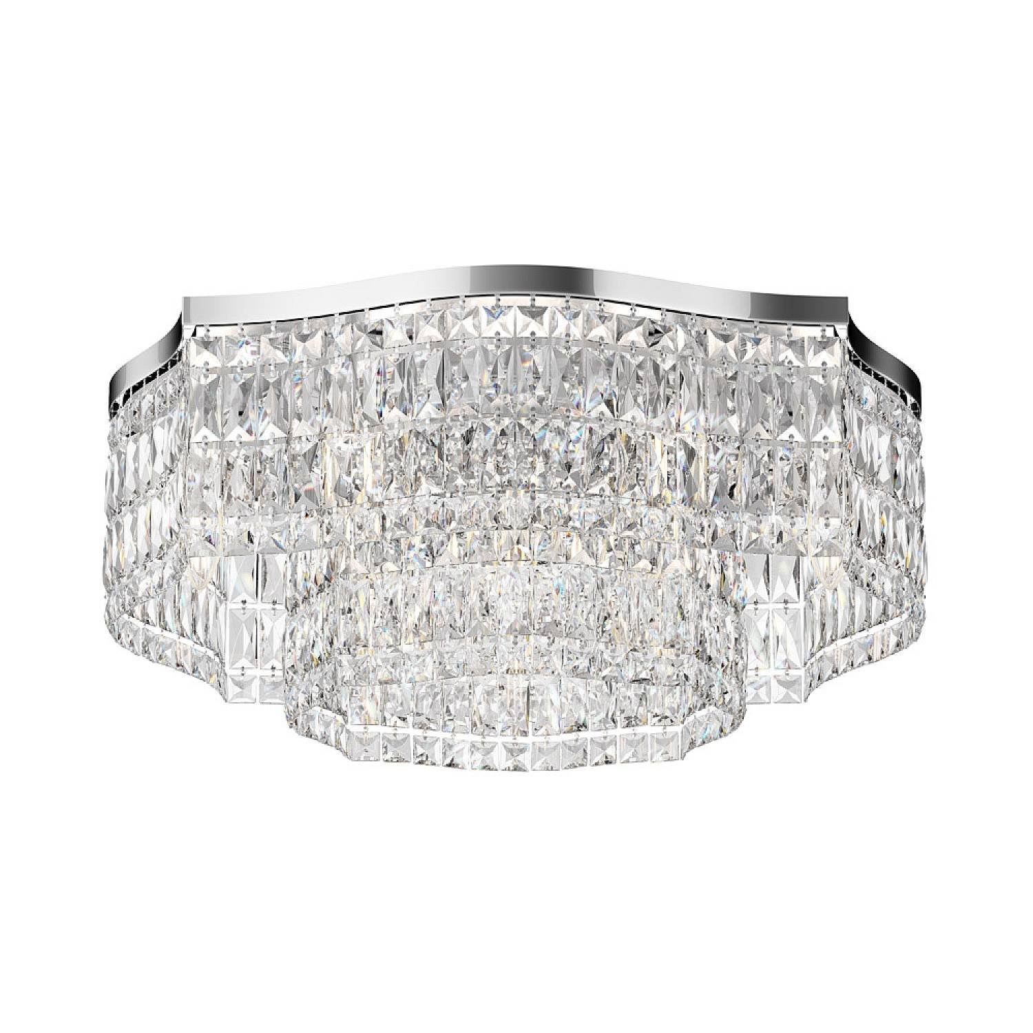 Plafoniera Contemporanea Dune Metallo Cromo 10 Luci DIA005CL-10CH