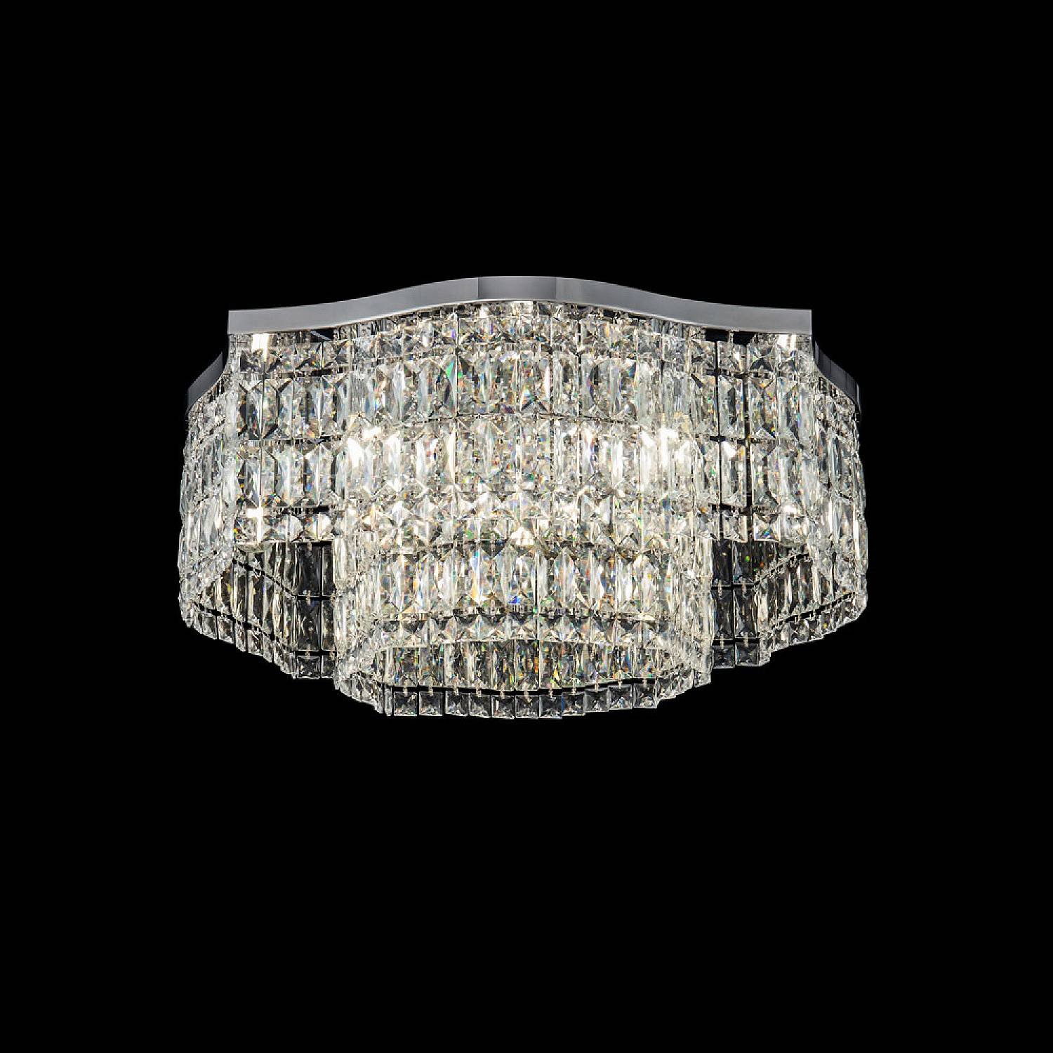 Plafoniera Contemporanea Dune Metallo Cromo 10 Luci DIA005CL-10CH