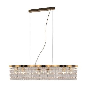 Maytoni Lampadario contemporaneo Dune 6 luci E14 oro metallo cristalli Maytoni Lampadario contemporaneo Dune 6 luci E14 oro metallo cristalli