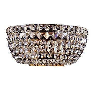 Maytoni applique contemporanea Basfor 2 luci E14 oro metallo cristalli