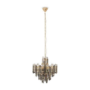 Maytoni Lampadario Contemporaneo Flare 6 luci E14 oro metallo vetro