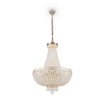 Maytoni Lampadario contemporaneo Bella 8 luci E14 oro metallo diffusore metallo