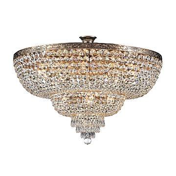 Maytoni Plafoniera contemporanea Palace 14 luci E27 oro metallo cristallo