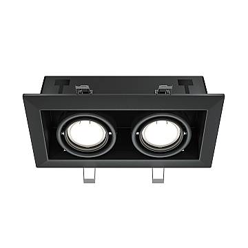 Maytoni Lampada da incasso Metal Modern 2 luci GU10 nero metallo Maytoni Lampada da incasso Metal Modern 2 luci GU10 nero metallo