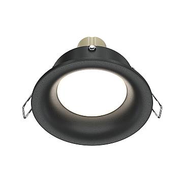 Maytoni Lampada da Incasso Slim 1 luce GU10 nero alluminio Maytoni Lampada da Incasso Slim 1 luce GU10 nero alluminio