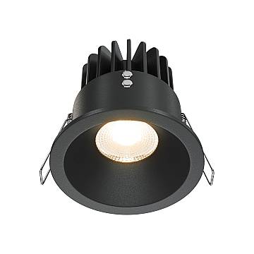 Maytoni Lampada da incasso Zoom 1 luce GU10 dimmerabile nero alluminio Maytoni Lampada da incasso Zoom 1 luce GU10 dimmerabile nero alluminio