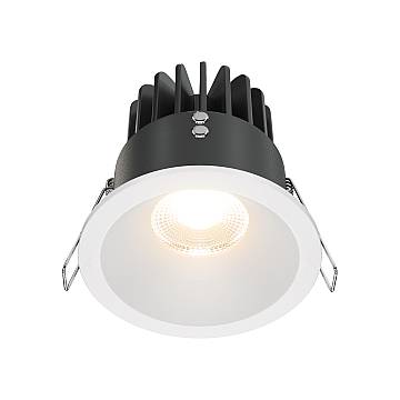 Maytoni lampada da incasso Zoom 1 luce GU10 bianco alluminio Maytoni lampada da incasso Zoom 1 luce GU10 bianco alluminio