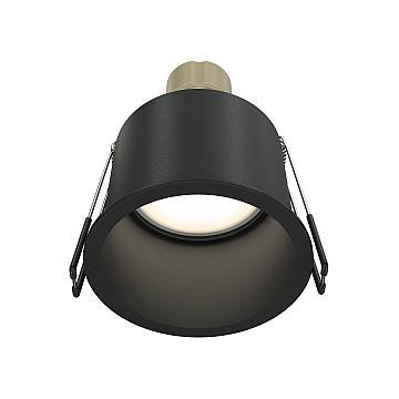 Maytoni Lampada da Incasso Reif 1 luce GU10 nero metallo
