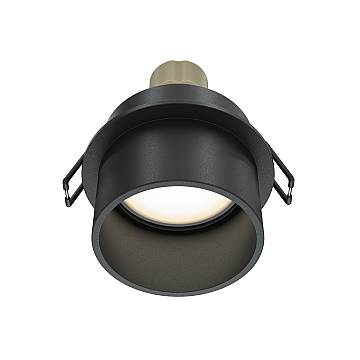 Maytoni lampada da incasso Reif 1 luce GU10 nero metallo Maytoni lampada da incasso Reif 1 luce GU10 nero metallo