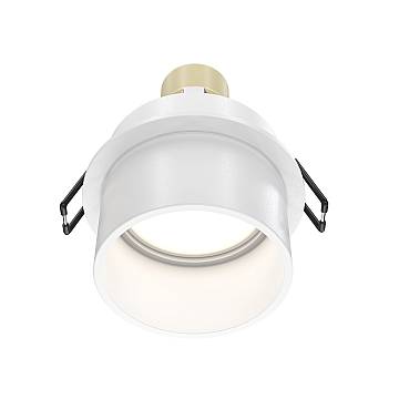 Maytoni Lampada da incasso Reif 1 luce GU10 bianco metallo alluminio Maytoni Lampada da incasso Reif 1 luce GU10 bianco metallo alluminio