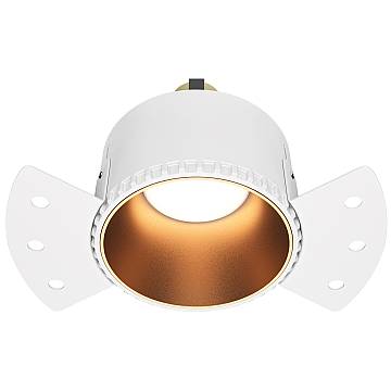 Maytoni lampada da incasso Share 1 luce GU10 bianco metallo alluminio