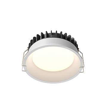 Maytoni lampada da incasso Okno 1 luce LED integrato bianco metallo Maytoni lampada da incasso Okno 1 luce LED integrato bianco metallo