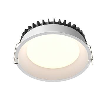 Maytoni Lampada da incasso Okno 1 luce LED integrato bianco metallo Maytoni Lampada da incasso Okno 1 luce LED integrato bianco metallo