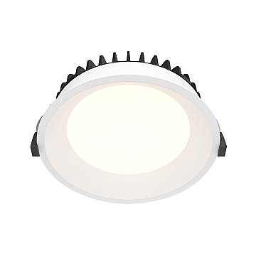 Maytoni Lampada da incasso Okno 1 luce LED integrato bianco metallo Maytoni Lampada da incasso Okno 1 luce LED integrato bianco metallo