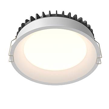 Maytoni lampada da incasso Okno 1 luce LED integrato bianco metallo Maytoni lampada da incasso Okno 1 luce LED integrato bianco metallo