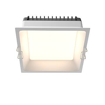 Maytoni lampada da incasso Okno 1 luce LED integrato bianco alluminio Maytoni lampada da incasso Okno 1 luce LED integrato bianco alluminio