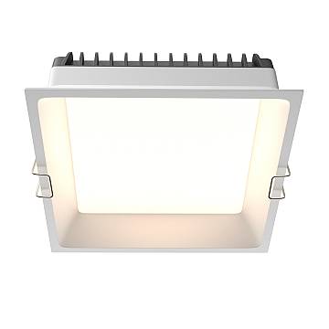 Maytoni Lampada da incasso Okno 1 luce LED integrato bianco metallo Maytoni Lampada da incasso Okno 1 luce LED integrato bianco metallo