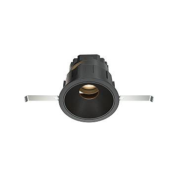 Maytoni Faretto Incasso Wise 1 luce LED integrato nero alluminio