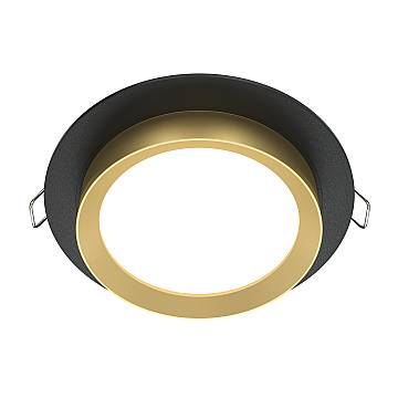 Maytoni Lampada da Incasso Hoop 1 luce GX53 nero metallo alluminio Maytoni Lampada da Incasso Hoop 1 luce GX53 nero metallo alluminio