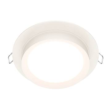 Maytoni lampada da incasso Hoop 1 luce GX53 bianco metallo alluminio Maytoni lampada da incasso Hoop 1 luce GX53 bianco metallo alluminio