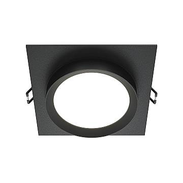 Maytoni Lampada da Incasso Hoop 1 luce GX53 nero metallo alluminio Maytoni Lampada da Incasso Hoop 1 luce GX53 nero metallo alluminio