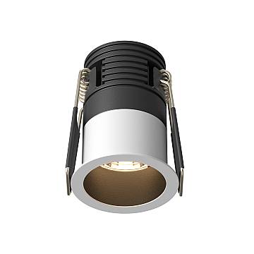 Maytoni Lampada da Incasso Minor 1 luce LED integrato nero alluminio Maytoni Lampada da Incasso Minor 1 luce LED integrato nero alluminio