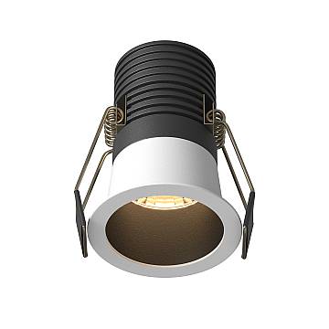 Maytoni Lampada da Incasso Minor 1 luce LED integrato nero alluminio Maytoni Lampada da Incasso Minor 1 luce LED integrato nero alluminio