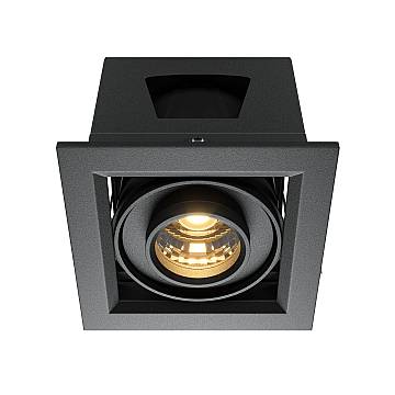 Maytoni Faretto moderno Metal Modern 1 luce LED integrato nero alluminio Maytoni Faretto moderno Metal Modern 1 luce LED integrato nero alluminio