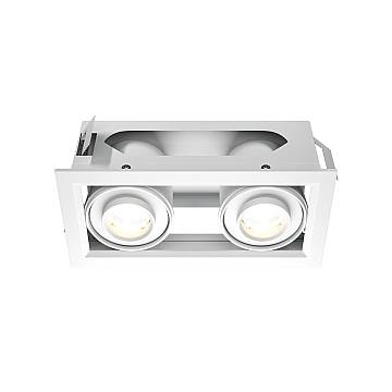 Maytoni Faretto moderno Metal Modern 1 luce LED integrato bianco alluminio Maytoni Faretto moderno Metal Modern 1 luce LED integrato bianco alluminio