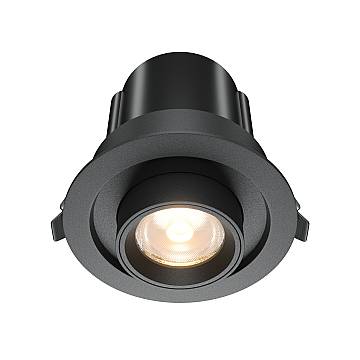 Maytoni Lampada da Incasso Hidden 1 luce LED integrato nero alluminio Maytoni Lampada da Incasso Hidden 1 luce LED integrato nero alluminio
