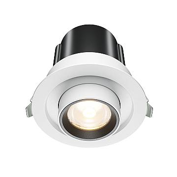 Maytoni Lampada da Incasso Hidden 1 luce LED integrato bianco alluminio Maytoni Lampada da Incasso Hidden 1 luce LED integrato bianco alluminio