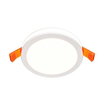 Maytoni Lampada da Incasso Phanton 1 luce LED integrato bianco metallo Maytoni Lampada da Incasso Phanton 1 luce LED integrato bianco metallo
