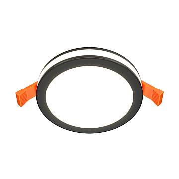 Maytoni Lampada da Incasso Phanton 1 luce LED integrato nero metallo Maytoni Lampada da Incasso Phanton 1 luce LED integrato nero metallo