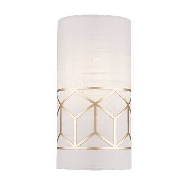 Maytoni applique contemporanea Messina 1 luce E14 oro metallo diffusore lino