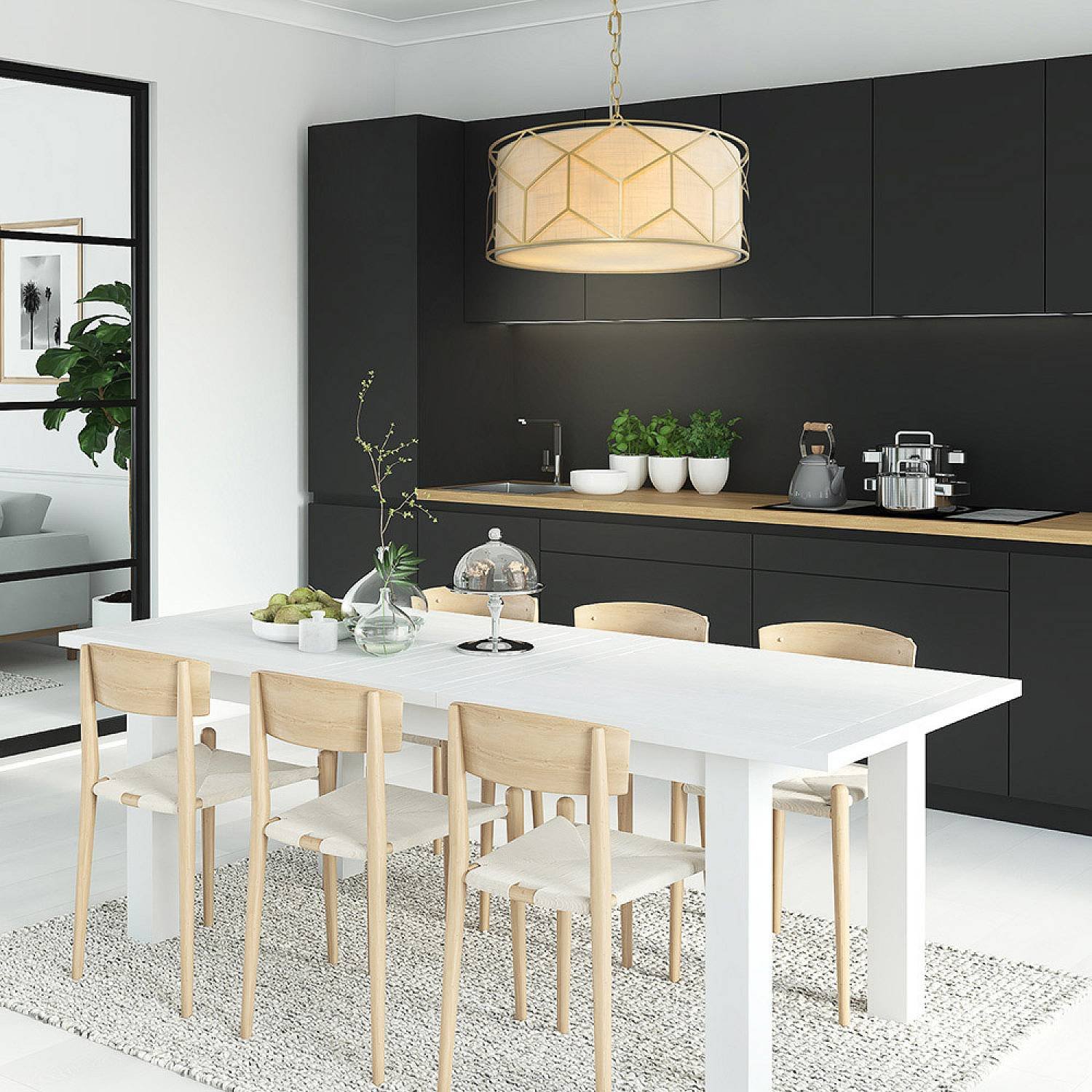 Lampadario Contemporaneo Messina Metallo Oro 1 Luce Diffusore Lino Su Pvc H223PL-03G