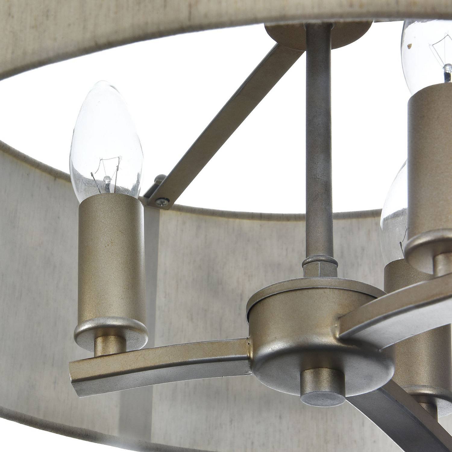 Lampadario Contemporaneo Venera Metallo Ottone 3 Luci Diffusore In Pvc H260-03-N