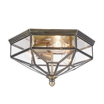 Maytoni Plafoniera Contemporanea Zeil 3 luci E27 bronzo metallo vetro
