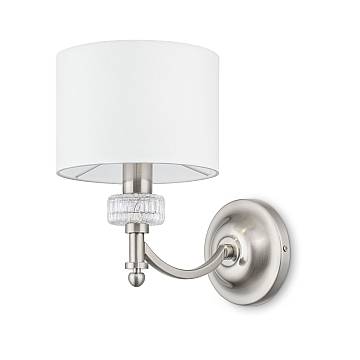 Maytoni applique contemporanea Alicante 1 luce E14 nichel metallo diffusore PVC