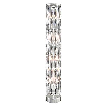 Maytoni Lampada da terra contemporanea Puntes 8 luci E14 cromo acciaio cristallo