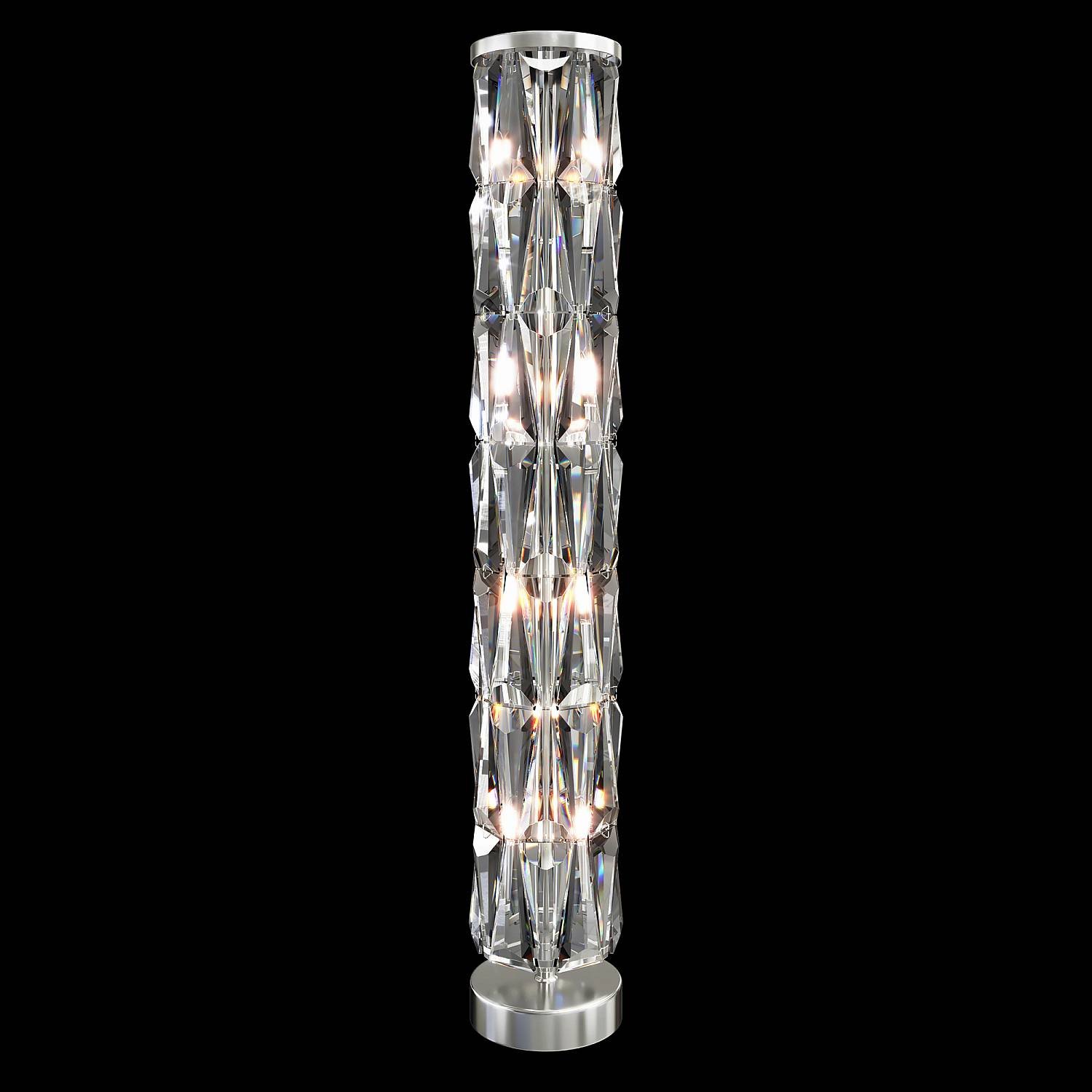 Piantana Contemporanea Puntes Acciaio Cromo 8 Luci MOD043FL-08CH