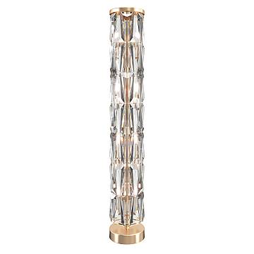 Maytoni lampada da terra contemporanea Puntes 8 luci E14 oro acciaio cristallo Maytoni lampada da terra contemporanea Puntes 8 luci E14 oro acciaio cristallo