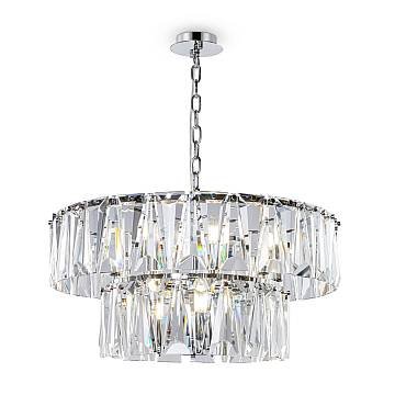 Maytoni lampadario contemporaneo Puntes 12 luci E14 cromo metallo cristalli Maytoni lampadario contemporaneo Puntes 12 luci E14 cromo metallo cristalli