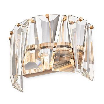 Maytoni Applique contemporanea Puntes 1 luce E14 oro metallo cristallo Maytoni Applique contemporanea Puntes 1 luce E14 oro metallo cristallo